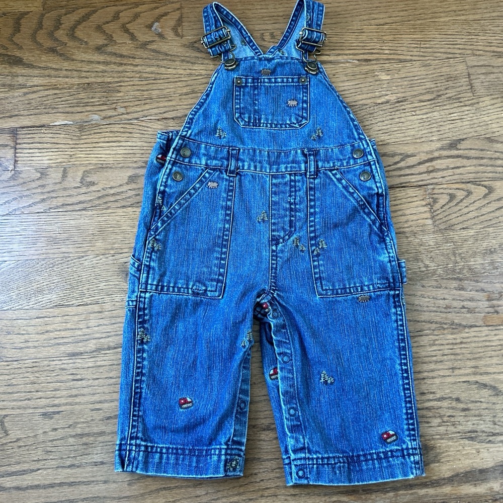Vintage Gymboree in the forest denim overalls baby boys jean

Size 6-12m